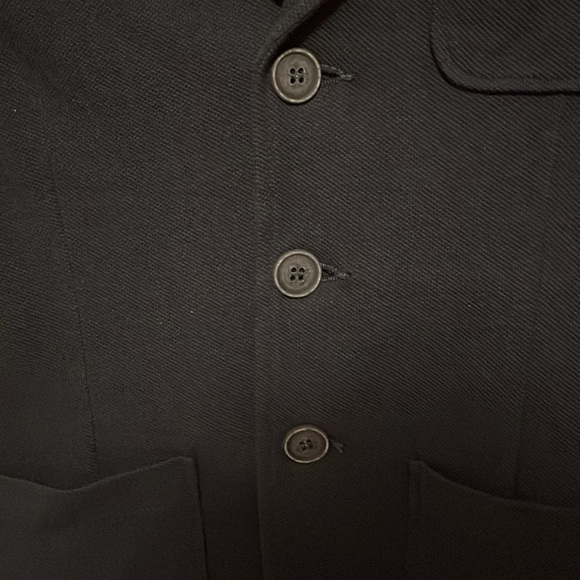 Navy Blue Blazer with Button Closure - Picture 7 of 10